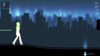 corlan is playing melody's escape with nude mods, getting rough and anal.