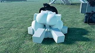 Engaging In Intense Combat Battles In The Roblox Game World