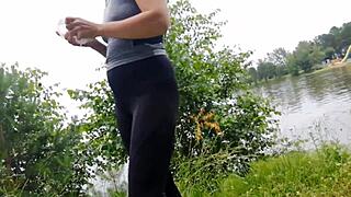 vacation with stepmom turns into hardcore outdoor fucking compilation!