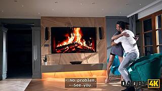 Horny teen cheats on boyfriend in bedroom!