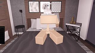 Fucks Virgin Fan in Roblox, Cums Inside Multiple Times