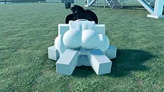 Engaging In Intense Combat Battles In The Roblox Game World