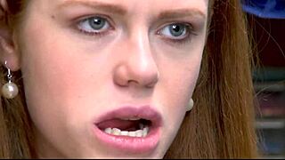 Ella Hughes gets caught stealing at the store and the manager punishes her hard 😈