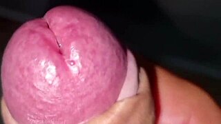 Intense anal and handjob with huge cock