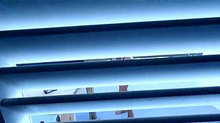 sheila ortega caught on ibiza terrace avoiding neighbors