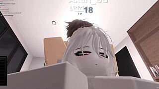 Fucks Virgin Fan in Roblox, Cums Inside Multiple Times