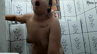 i fucked that naughty bitch in the bathroom she ran away to get cum in her pussy and i filled her up good