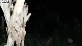 I caught my stepmom pissing and masturbating outdoors in public.