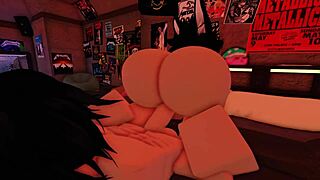 Teaching Her Ass To Take A Big White Cock In Roblox.