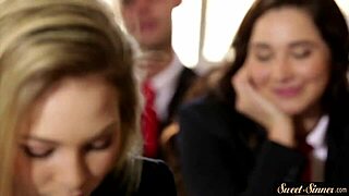 Teen Beauty Riding Stepbrothers Hard Cock