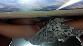 Hot wife without panties asks for directions and lets the stranger touch her creampie!