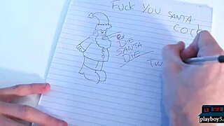 Santa Claus fucks bombshell Jasmin Jae hard with his monster cock in a festive threesome