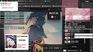playing pc in a mysterious virtual world