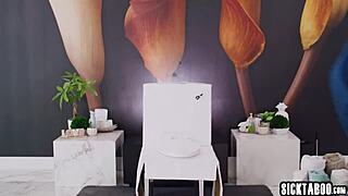 horny big tits milf misty stone and ebony friend august skye fucked hard