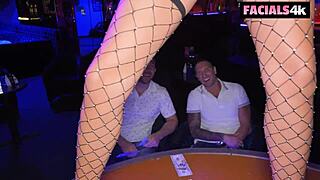 two-for-one thanksgiving special: stripper double teamed for extra cash