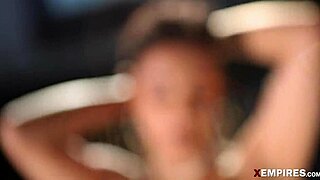 Hailey Rose is teasing the camera with her skimpy lingerie, showing off those big tits