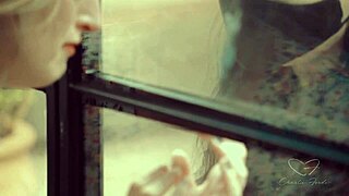 It's Astrid Love in a sensual outdoor scene with friends