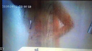 German wife enjoys cum in the shower on hidden cam 😏