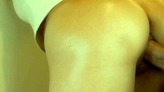 Beautiful Japanese Girl Bent Over