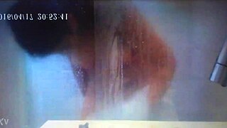 German wife enjoys cum in the shower on hidden cam 😏