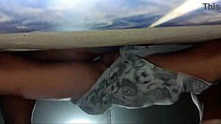 Hot wife without panties asks for directions and lets the stranger touch her creampie!