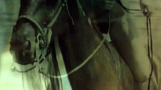 Vintage Pussy And Pooch In Antique Retro Outdoor Setting Featuring Hairy Pussy And Detailed Scenes