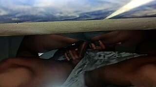 Hot wife without panties asks for directions and lets the stranger touch her creampie!