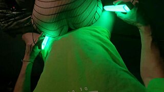 catwoman's depraved night adventure in latex and fishnets