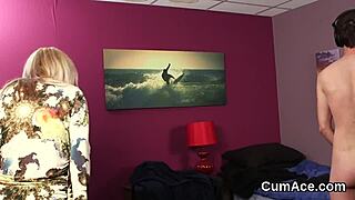 Nasty Babe Receives Cumshot on Face and Swallows All the Love Juice