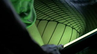 catwoman's depraved night adventure in latex and fishnets