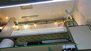 Boss intensely plays with shop assistant's pussy during customer talk