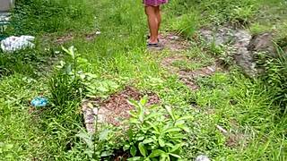 Outdoor Sex With A Mature Milf Giving A Good Cock Sucking