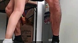 Oh wow, Argentina's Nataly the nympho getting fucked hard in the kitchen!