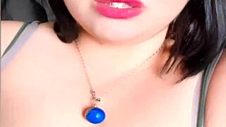 lily influencer shows off her bbw body on webcam