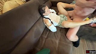 Public pickup leads to rough foursome with teens.