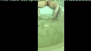 i'm in the bath, feeling so horny, masturbating to orgasm