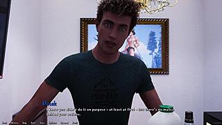 busty blonde college girl craves big white cock in 3d hentai game