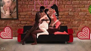 Prego Milf Kate Ina And Chunga Share Massive Cocks!