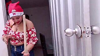 Oh Wow, Hot Stepmom Squirts On Her Stepson's Cock At Christmas!
