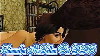 Samantha mclellan invites black man for fucking on couch in living room and bathroom