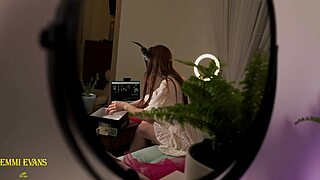 secret admirer's gift makes webcam girl ride dragon dildo hard!