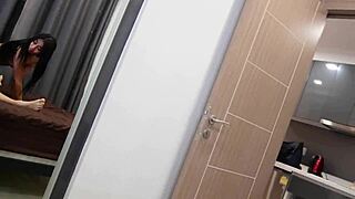 sophia gives blowjob and masturbates feet with monster cock in gay scene