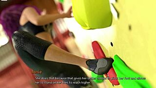 Taboo University 55 Bouldering With Cute Redhead And Blind College Girl