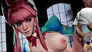 Benedikta Sucks Cock, Juno's Cute Pussy Teased, Freja's Bald Pussy in Standing Fun