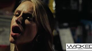 Voyeur babe spies couple fucking joins threesome