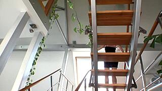 brunette mom riding three big cocks