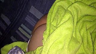 encuentro a la mama de mi mejor amigo en la cama pt1, she's teasing in lingerie and stripping slowly