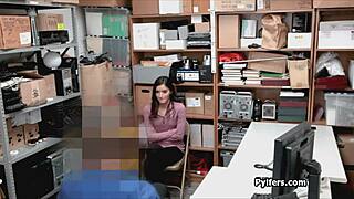 teen spreads wide for mall securitys cock