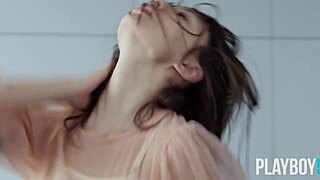 Check out this gorgeous petite Romanian MILF in a solo softcore video for Playboy