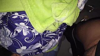 encuentro a la mama de mi mejor amigo en la cama pt1, she's teasing in lingerie and stripping slowly